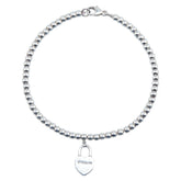 ティファニー リターン トゥ ティファニー ハートタグ ブレスレット ボールチェーン SV925 シルバー レディース TIFFANY&Co. 【中古】